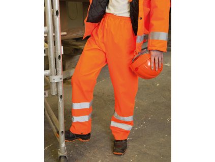 Nohavice do dažďa High Profile (Farba Oranžová neónová, Veľkosť S/M)