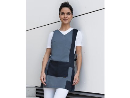 Pracovná blúzka Marilies (Farba White/Dark Red, Veľkosť XS/S)