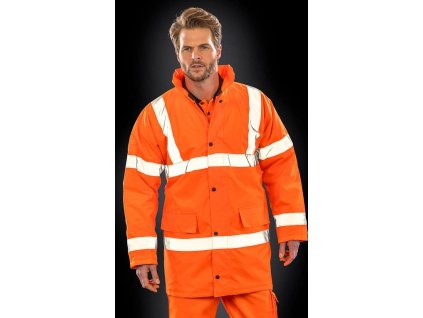 Kabát Core Hi-Vis Motorway (Veľkosť S, Farba Oranžová neónová)