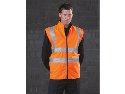 Vesta Fluo Fleece Reversible (Veľkosť S, Farba Oranžová neónová)