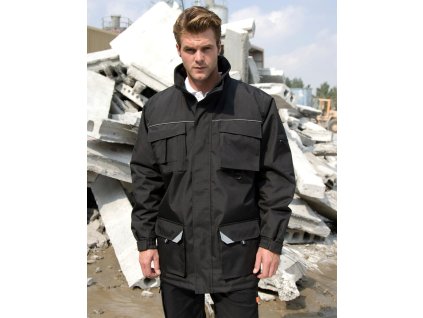 Dlhý kabát Work-Guard Sabre (Farba Čierna, Veľkosť XS)