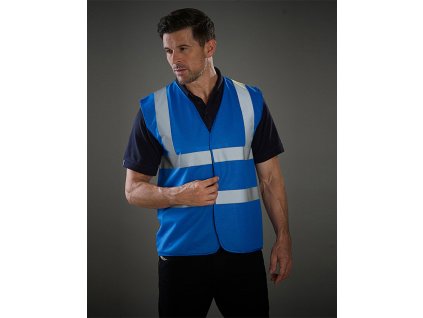 Bezpečnostná vesta s reflexnými popruhmi (Farba Biela, Veľkosť M)