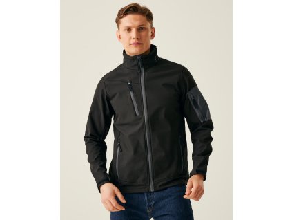 Softshell bunda 3-vrstvová Arcola (Veľkosť S, Farba Čierna/Tmavo sivá)