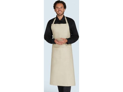 Čašnícka zástera s vreckom (Farba Biela)