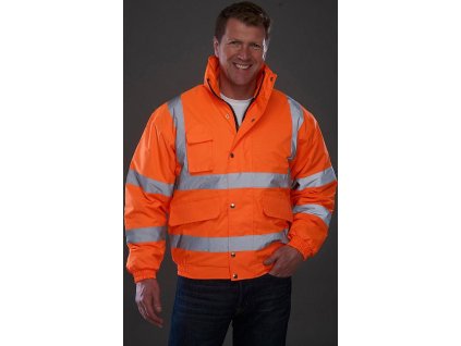 Bunda Bomber Fluo (Veľkosť S, Farba Oranžová neónová)