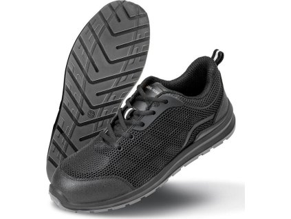 Pracovné tenisky All Black Safety (Farba Čierna, Veľkosť 37)