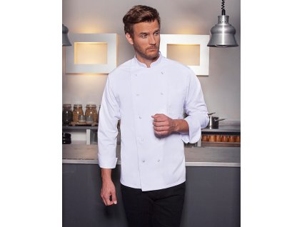 Sako pre šéfkuchára Basic Unisex (Farba Biela, Veľkosť XS)
