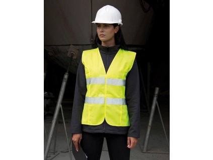 Dámska reflexná vesta Tabard (Farba Ružová neónová, Veľkosť 2XS)