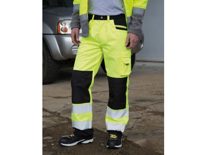 Bezpečnostné nohavice Cargo (Veľkosť XS, Farba Oranžová neónová)