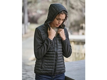 Dámska bunda s kapucňou Crossover (Farba Čierna, Veľkosť S)