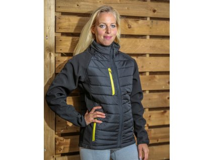 Softshellová Compass (Veľkosť XS, Farba Čierna/Žltá)