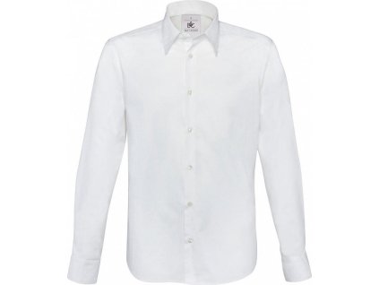 Košeľa s dlhými rukávmi London Stretch Shirt LS (Farba Biela, Veľkosť S)