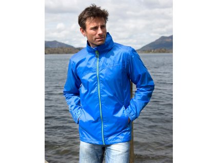 HDI Quest tenká bunda s vreckou pre uskladnenie (Veľkosť XS, Farba Čierna/Oranžová)