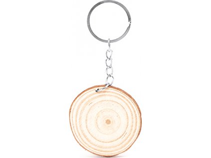 Kľúčenka z prírodného dreva BUDAN (Veľkosť Uni, Farba Kruh)