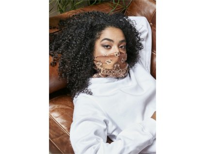 Balíček šatiek 2 kusy Satin Bandana 2-Pack (Veľkosť Uni, Farba black+cognac)