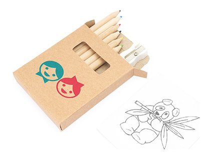 Farebné ceruzky pre deti TILOS (Veľkosť Uni, Farba Béžová)