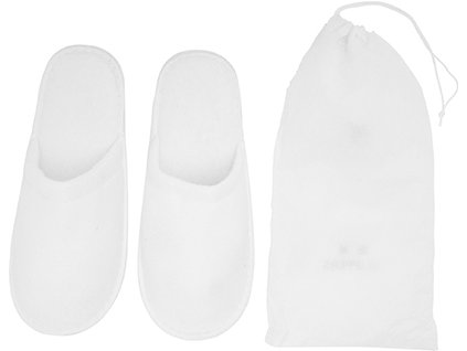 Papuče na wellness a vrecko YLLIER (Veľkosť Uni, Farba Biela)