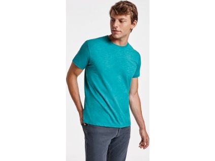 Pánske tričko slub tkanina TERRIER, 5 farieb (Veľkosť S, Farba Smaragdová)