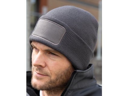 Čiapka Double Knit Printers Beanie (Farba Čierna)