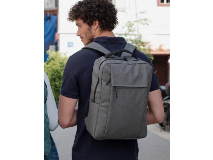 Taška Sembach Basic Laptop Backpack (Farba Čierna melírová)