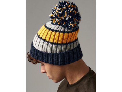 Čiapka Hygge Striped Beanie (Farba Blueberry Cheesecake)