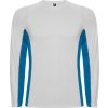 Pánske športové tričko SHANGHAI L/S (Veľkosť S, Farba WHITE/ROYAL BLUE)