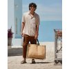 Natural Starched Jute Market Shopper (Farba Natural)