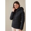 Dámská prešívaná bunda LUX (Veľkosť XS, Farba Čierna)