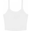 Dámske tielko Micro Rib Spaghetti Strap Tank (Veľkosť XS, Farba Solid White Blend)