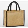 Taška Midi z prírodnej našskrobenej juty (Farba Natural)