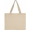 Široká plátená nákupná taška so záhybom LH (Farba Natural, Veľkosť L (42x32x12cm))