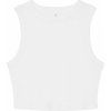 Dámske tielko Micro Rib Muscle Crop Tank (Veľkosť XS, Farba Solid White Blend)