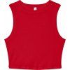 Dámske tielko Micro Rib Muscle Crop Tank (Veľkosť XS, Farba Solid White Blend)