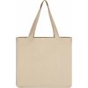 Široká plátená nákupná taška LH (Farba Natural, Veľkosť M (39x35x12cm))