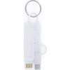 Kľúčenka s nabíjačkou CRUX (Veľkosť Uni, Farba Biela)