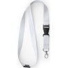 Polyesterová šnúrka s karabínkou GUEST (Veľkosť Uni, Farba Biela)