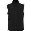 Pánska softshellová vesta QUEBEC, viac farieb (Veľkosť S, Farba BLACK)