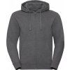 Pánska mikina Authentic Melange Zipped Hood Sweat (Veľkosť XS, Farba Tmavo sivá melírová)