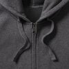 Pánska mikina Authentic Melange Zipped Hood Sweat (Veľkosť XS, Farba Tmavo sivá melírová)