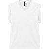 Pánske Softstyle tričko s výstrihom do V (Farba Biela, Veľkosť S)