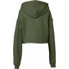 Dámska mikina Cropped Fleece (Farba Čierna, Veľkosť S)