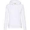Dámska mikina s kapucňou (Farba Biela, Veľkosť XS)