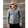 Pánska mikina Microfleece Hoodi (Veľkosť S, Farba Marl Grey/Black)