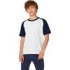 Detské tričko Base-Ball/kids (Farba Biela/Tmavo modrá, Veľkosť 3/4 roky)