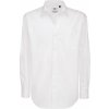 Pánska košeľa s dlhými rukávmi Sharp LSL/men Twill (Farba Biela, Veľkosť S)