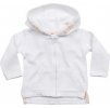 Mikina s kapucňou pre bábätká (Farba Biela, Veľkosť 6/12 mesiacov)