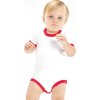 Body Ringer pre bábätká (Veľkosť 3/6 mesiacov, Farba Biela/Červená)