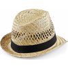 Letný slamený klobúk (Farba Natural, Veľkosť S/M)