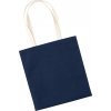 Organická nákupná taška EarthAware™ (Farba Natural/French Navy)