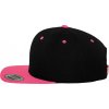 Dvojfarebná klasická šiltovka Snapback (Farba Natural/Čierna)